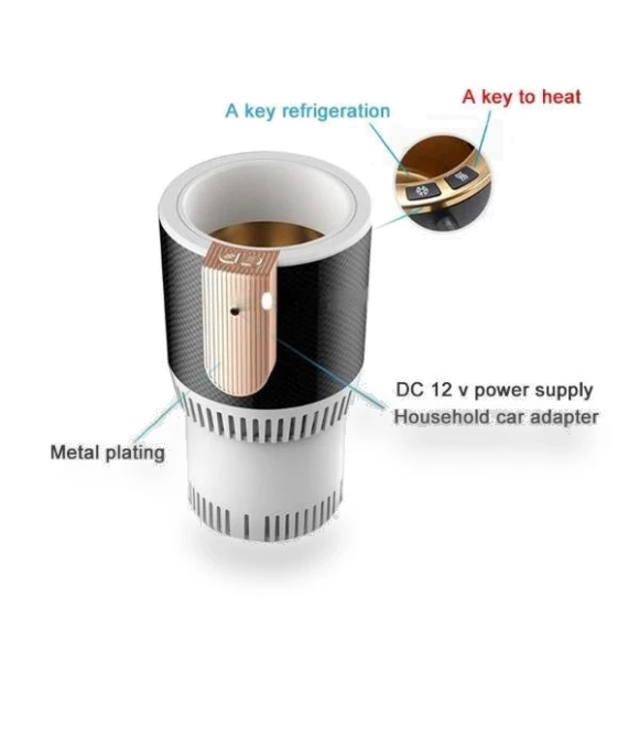 Portable Intelligent Cooling and Heating Cup Holder — Car Cup Holders
