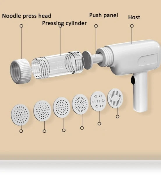 Rechargeable Smart Noodle Press with 6 Molds — Electric Pasta Makers