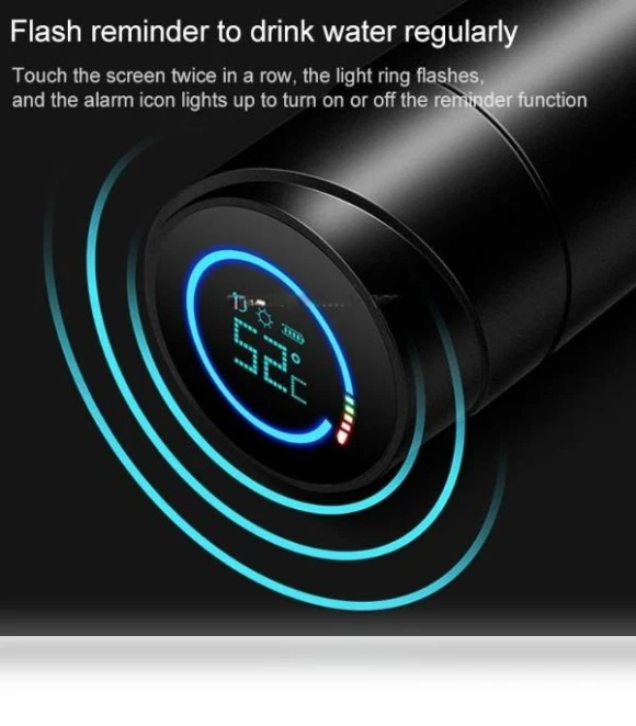 Smart UV Sterilization Thermos Cup with Temperature Display — Beverage Warmers, IntelliCup