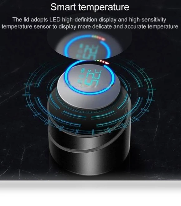 Smart UV Sterilization Thermos Cup with Temperature Display — Beverage Warmers, IntelliCup