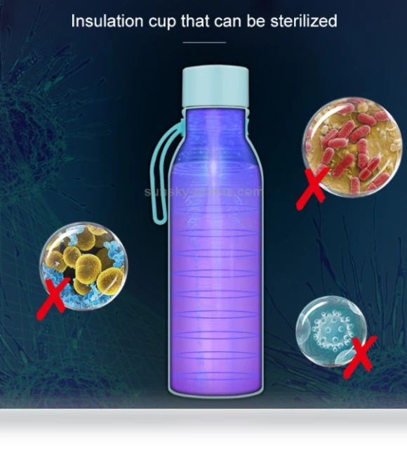 Ultraviolet Sterilization Intelligent Disinfection USB Charging Vacuum Flask — Flasks