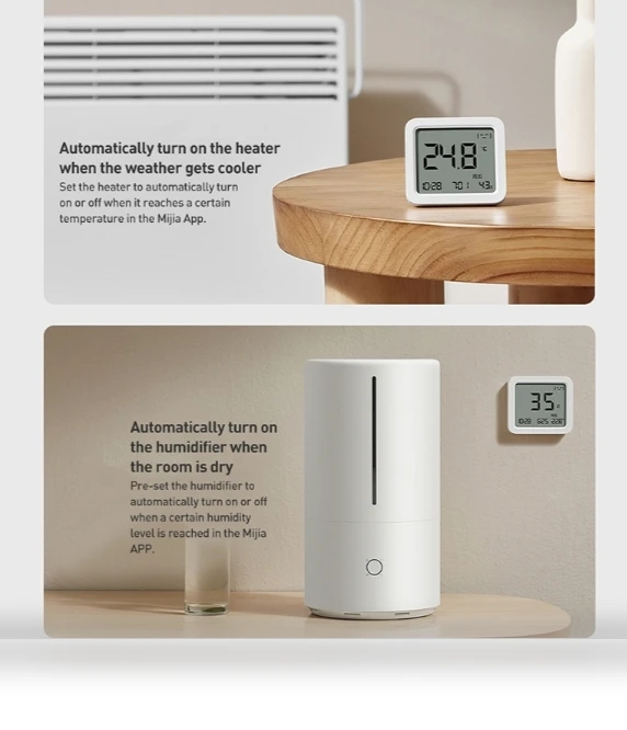 Smart Thermohygrometer 3 - Temperature & Humidity Monitor — Home Climate Control, Xiaomi