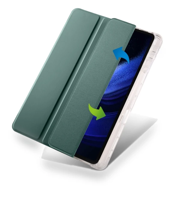 3-fold Clear TPU Smart Leather Tablet Case with Pen Slot for Xiaomi Pad 7/7 Pro — Keyboard Cases, Xiaomi