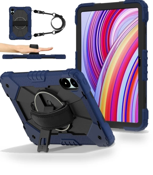 Contrast Color Robot Silicone Hybrid PC Tablet Case for Xiaomi Redmi Pad Pro 12.1 — Keyboard Cases, Xiaomi