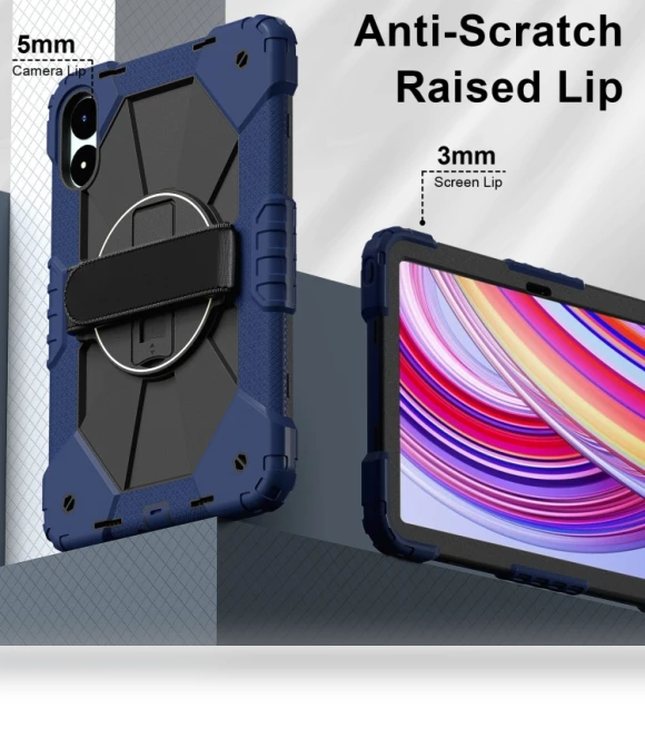 Contrast Color Robot Silicone Hybrid PC Tablet Case for Xiaomi Redmi Pad Pro 12.1 — Keyboard Cases, Xiaomi