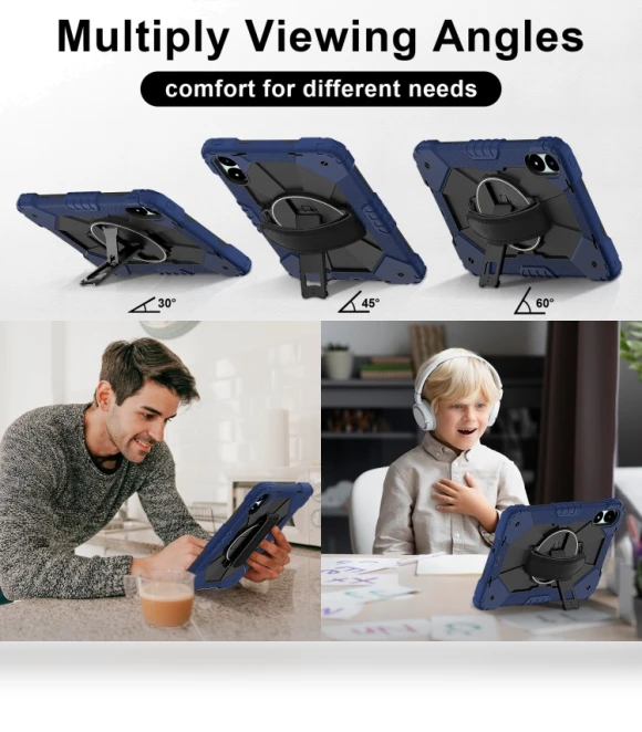 Contrast Color Robot Silicone Hybrid PC Tablet Case for Xiaomi Redmi Pad Pro 12.1 — Keyboard Cases, Xiaomi