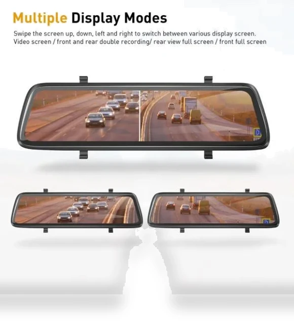 10-inch IPS Full Touch Screen 1080P Dash Cam — Dashboard Cameras, HOME-Auto-001