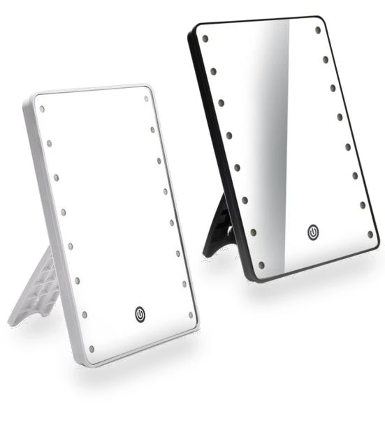 16 LED Dimmable Touch Cosmetic Mirror with Stand — Makeup, dooob