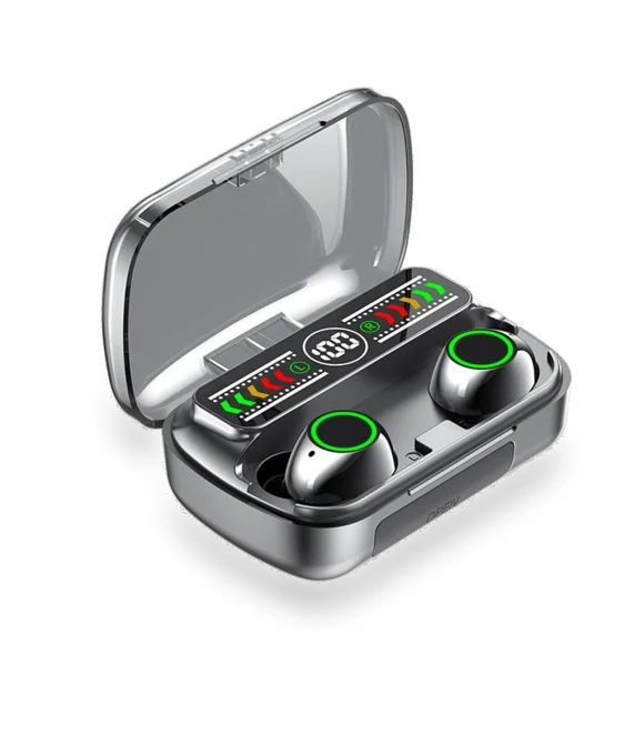 Bluetooth 5.0 TWS Headset with Digital Display — On-Ear Headphones, Junmaocun