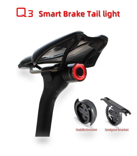 USB Rechargeable Smart Bike Tail Light — Bike Headlights, HOOWAN