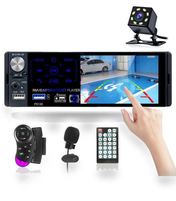 1 Din 4.1 Car MP5 Player with Touch Screen — Stereo Receivers, Podofo
