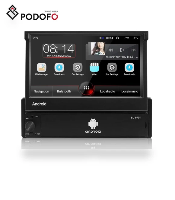 1 Din 7 Touch Screen Car MP5 Player — Navigation & GPS Accessories, Podofo