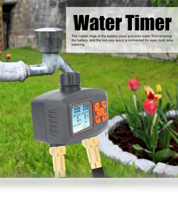 2-Zone Watering Timer with Rain Sensor — Controllers, TaoPo Directs