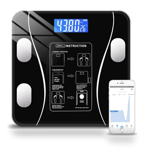 Smart Bathroom Scale — Weight Management Tools, Refreshing Home