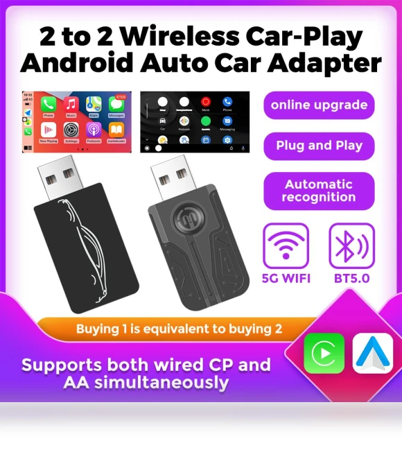 Wireless CarPlay Adapter for Android Auto — Phone Accessories, JOHO