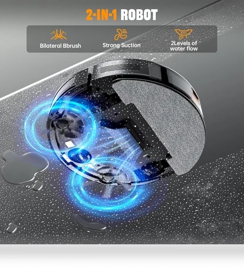 2 in 1 Mopping Robotic Vacuum — Smart Cleaning Robots, XIEBro