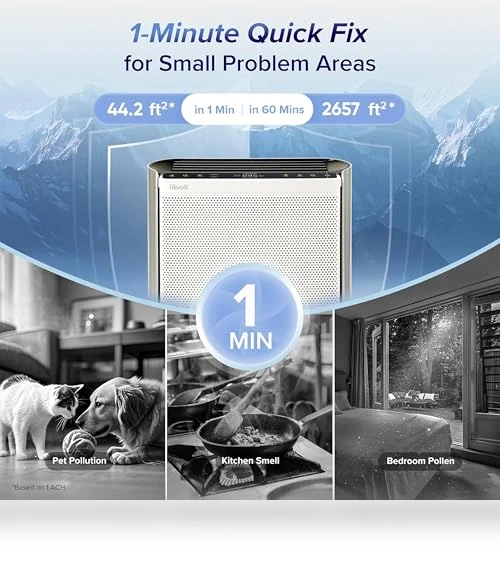 Air Purifier for Large Room — Activated Carbon Air Purifiers, LEVOIT