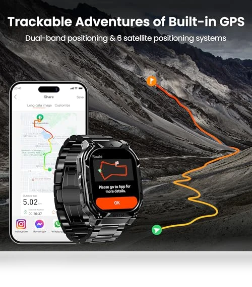 GPS Smart Watch — Smartwatches, AMAZTIM
