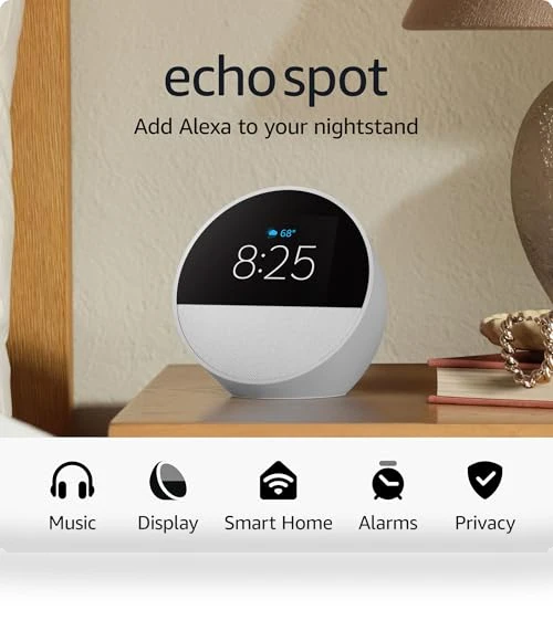 Smart Alarm Clock with Alexa — Alarms & Clocks, Amazon