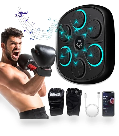 Smart Bluetooth Wall Mounted Punching Trainer — Boxing Training Gear, TGHIJKK