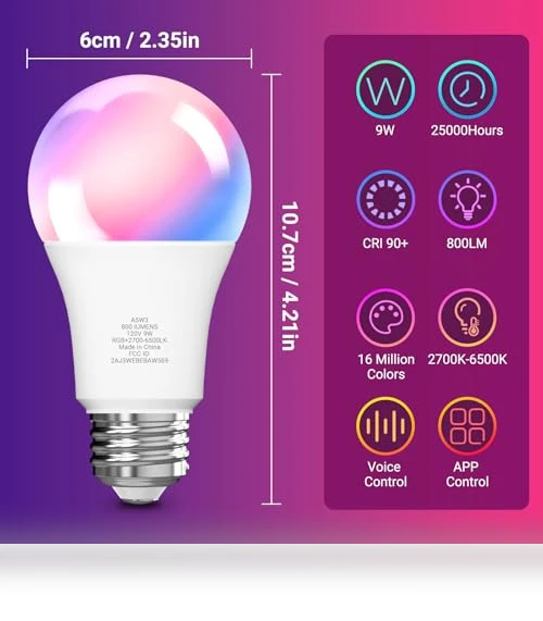 Smart Light Bulbs — LED, VOLIVO