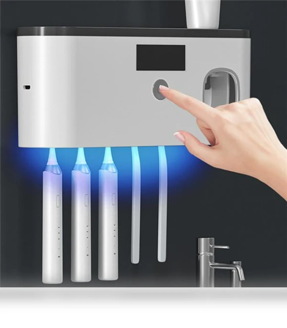 Toothbrush Holder with UV Disinfection — Toothbrush Holders, Factory Discount Outlet