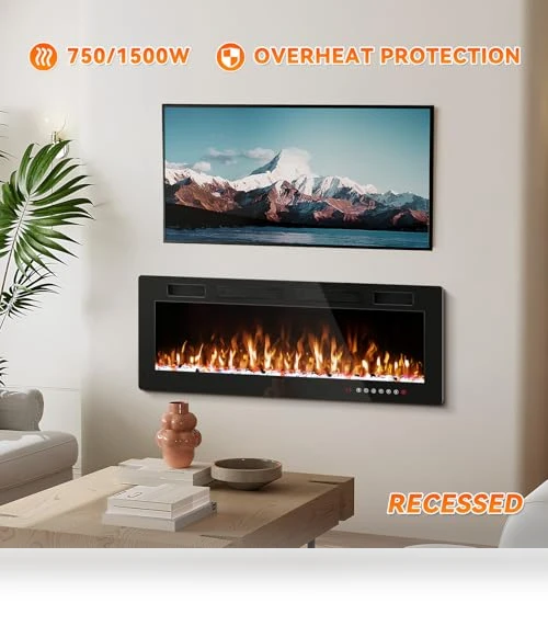 Ultra-Thin Electric Fireplace Insert — Electric Heating Solutions, Tornivk