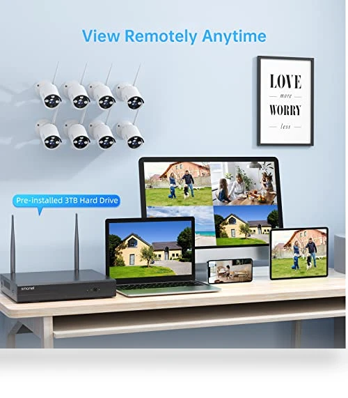 WiFi Security Camera System — Smart Home Security, SMONET