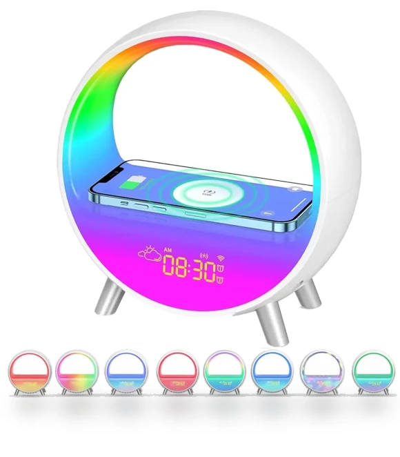 Smart Wake Up Light with Wireless Charging — Alarms & Clocks, HoldPeak Electronics