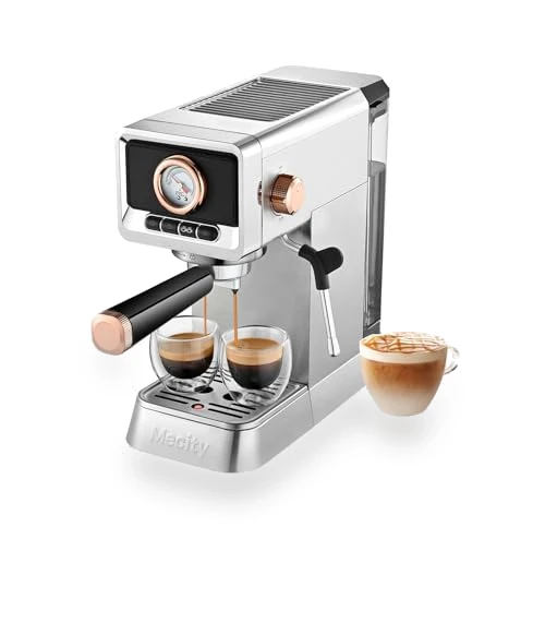 20 Bar Espresso Machine with Milk Frother — Coffee & Espresso Combos, Mecity