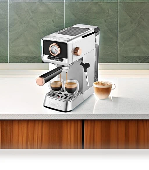 20 Bar Espresso Machine with Milk Frother — Coffee & Espresso Combos, Mecity