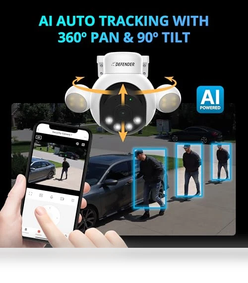 AI Powered Sentinel 4K Wired Security Camera System — Outdoor Security Cameras, Defender