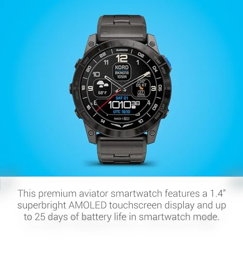 Aviator Smartwatch with GPS Moving Map — GPS Units, Garmin