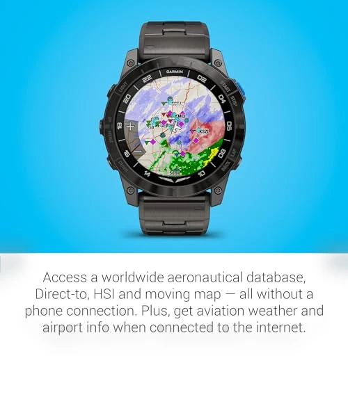 Aviator Smartwatch with GPS Moving Map — GPS Units, Garmin