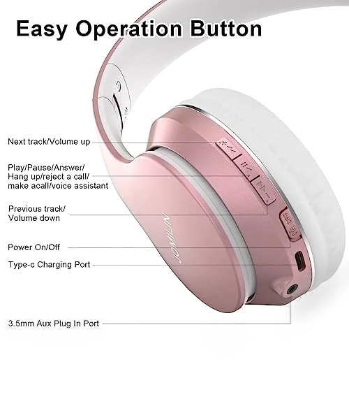 Bluetooth Headphones Over-Ear — In-Ear Headphones, JOMILIN