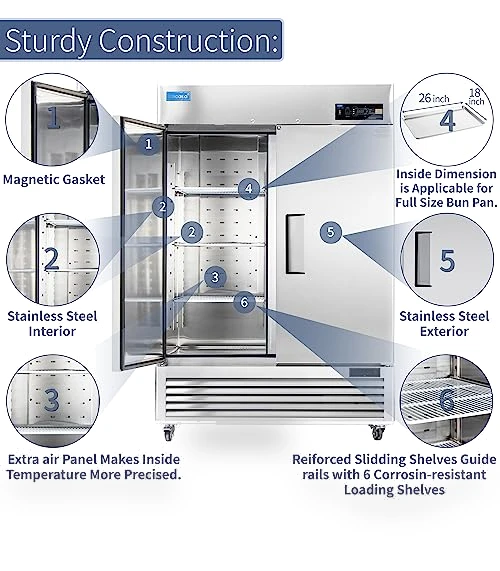 Commercial Refrigerator Reach-in — Mini Fridges, ICECASA