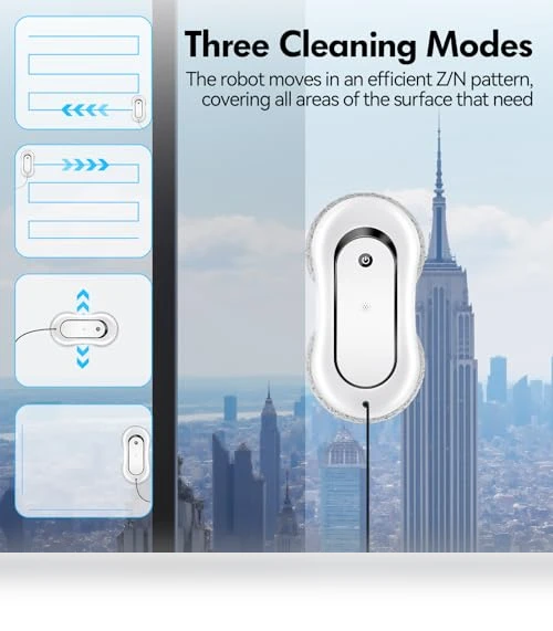 Dual Direction Auto-Spray Smart Window Cleaner Robot — Smart Cleaning Robots, Jemyths