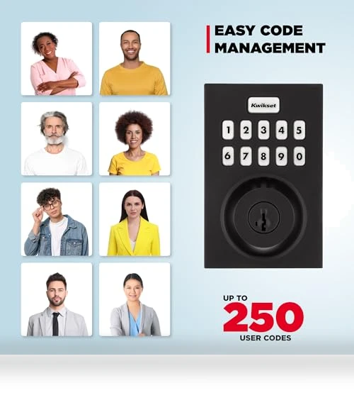 HomeConnect 620 Z-Wave Long Range Enabled Keypad Smart Lock — Keyless Entry, Kwikset