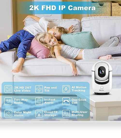 Pan/Tilt Security Camera — Baby Monitors, Cloarks