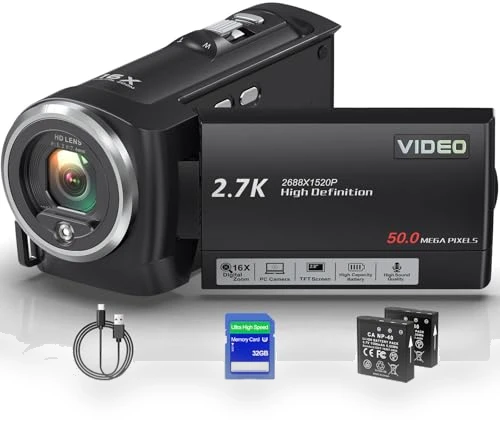 QHD 2.7K 50MP Vlogging Camera — Camcorder, Muitune