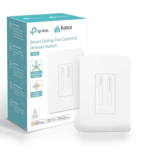 Smart Ceiling Fan Control & Dimmer Switch — Ceiling Fan Wall Controls, Kasa