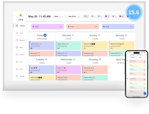 Smart Digital Calendar & Chore Chart — Digital Planners, dxmart