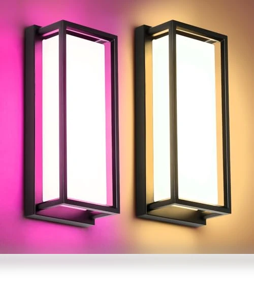Smart Porch Lights Color Changing Exterior Lighting Fixtures — Outdoor Wall Lighting, RAYVO