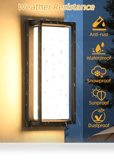 Smart Porch Lights Color Changing Exterior Lighting Fixtures — Outdoor Wall Lighting, RAYVO