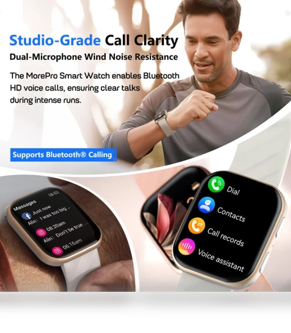 Smart Watch with Health and Fitness Tracking — Smartwatches, MorePro