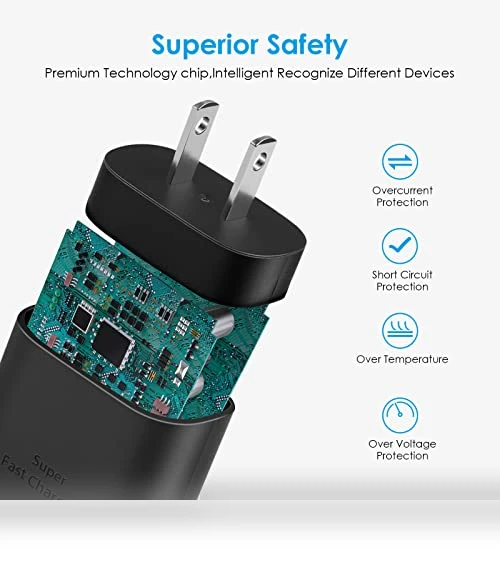 USB-C Fast Charger Block with C-to-C Cable — Chargers, Shenzhen Yijiapin Trading Co., Ltd.