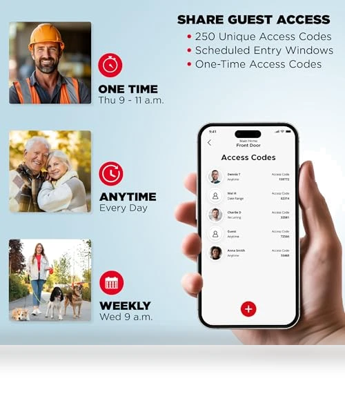 Wi-Fi Smart Lock with Touchscreen Keyless Entry — Deadbolts, Kwikset