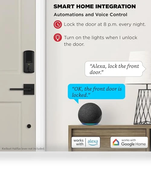 Wi-Fi Smart Lock with Touchscreen Keyless Entry — Deadbolts, Kwikset