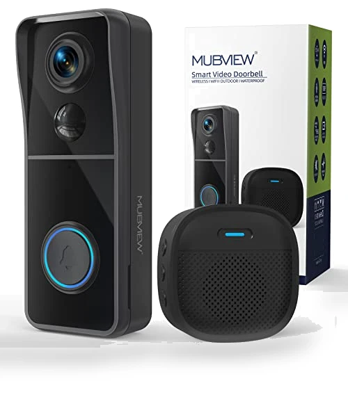 Wireless Video Doorbell Camera with Chime — Smart Home Security, MUBVIEW