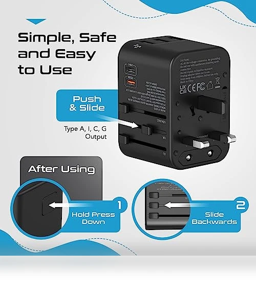 World International Travel Plug Adapter — Power Solutions & Surge Protection, Ceptics